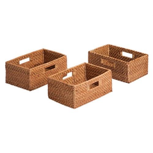 Sense of Place Rectangular Baskets - Set of 3 - louisekool