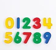 Tactile Transparent Numbers - Set of 10 - louisekool