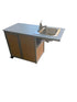 Toddler ADA Stainless Steel Portable Sink -Maple (accommodate wheelchair ) - louisekool