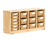 Tote Shelf 4' W x 24" H with Totes or Baskets by Community Playthings - louisekool