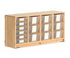 Tote Shelf 4' W x 24" H with Totes or Baskets by Community Playthings - louisekool