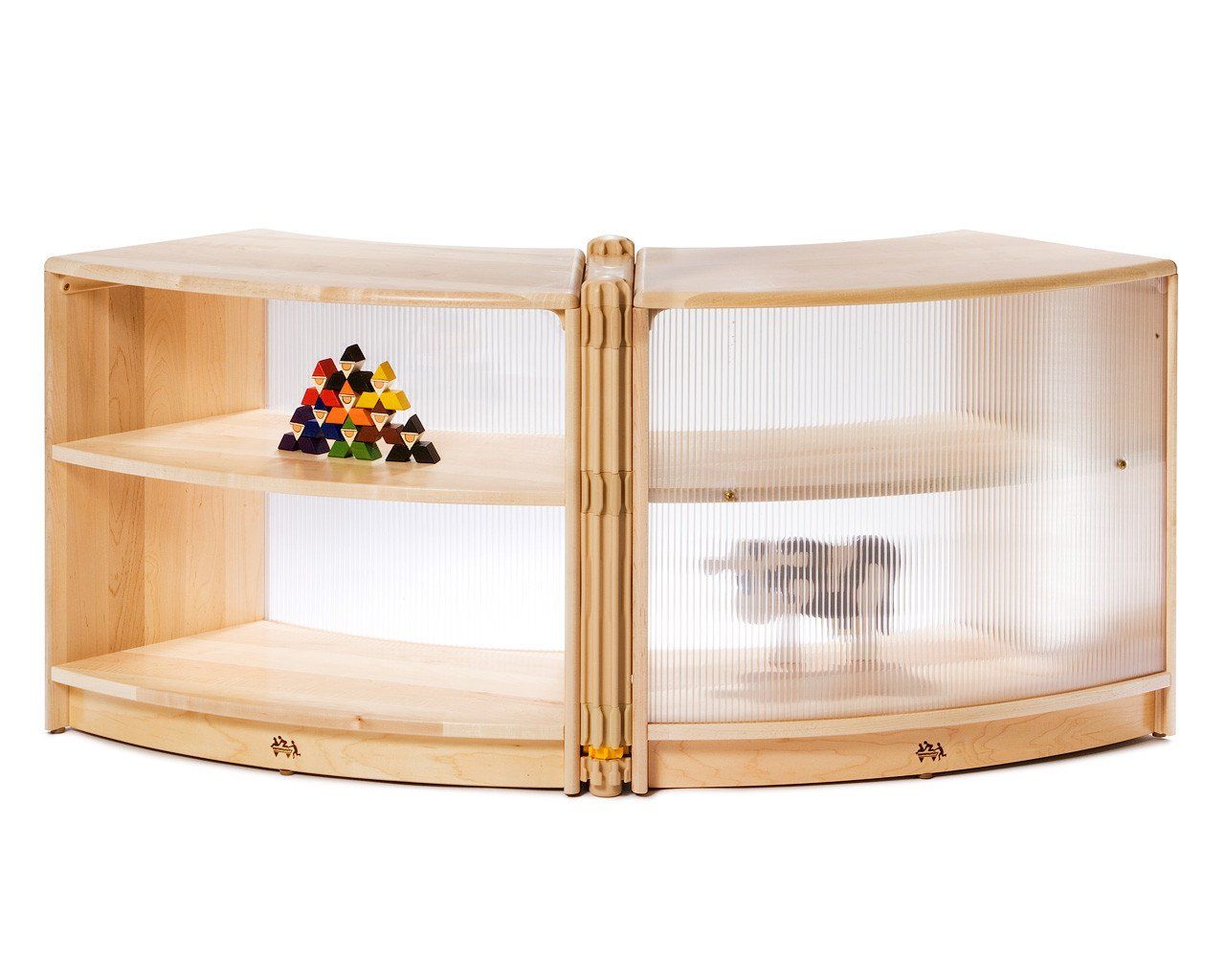 Sweep Shelves with Translucent Backing by Community Playthings - louisekool