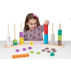 Wooden Fraction and Decimal Towers - louisekool