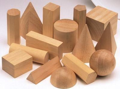 Wooden Geometric Solids - Set of 15 - louisekool
