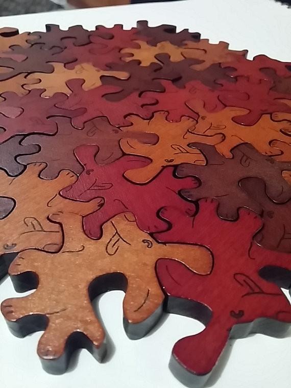 Wooden Puppies Puzzle - louisekool