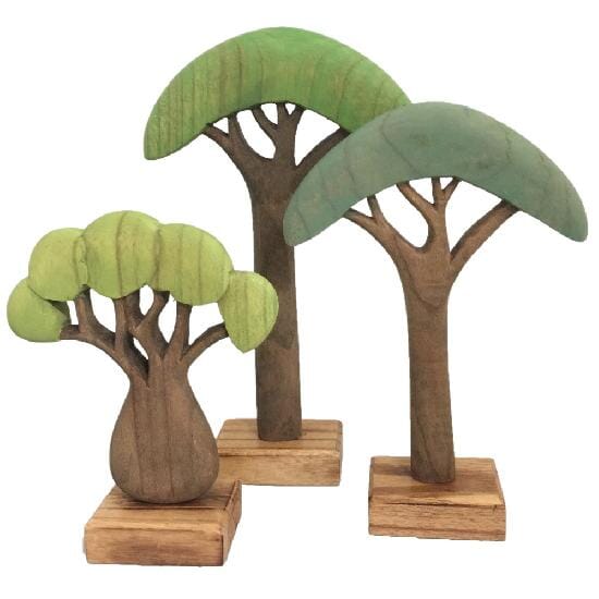 Wooden Trees - Pack of 3 - louisekool